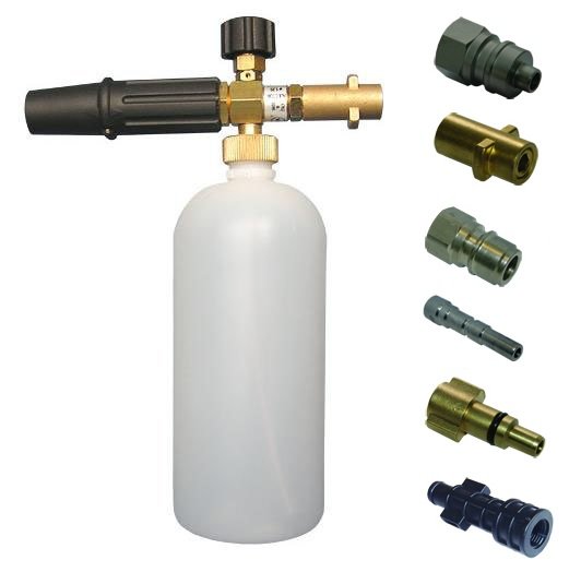 Піноінжектор з набором різних насадок