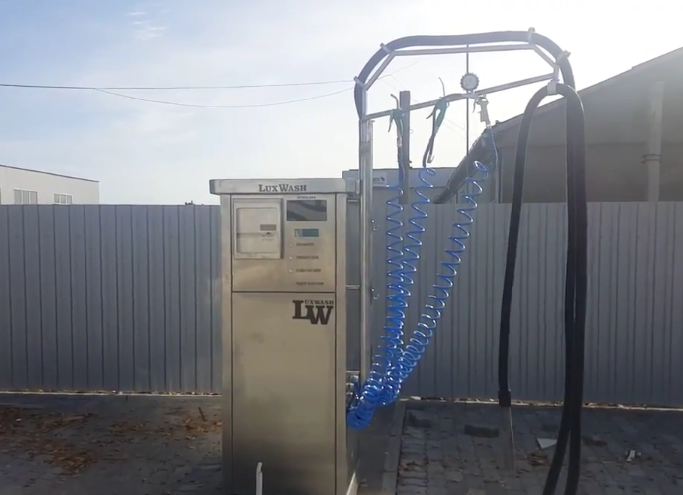 Варіант комплектації стаціонарного пилососа на мийці самообслуговування